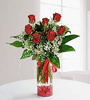 BU GÜNE ÖZEL İNDİRİMLİ  7 Güllü Aşk Vazosu