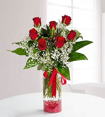 BU GÜNE ÖZEL İNDİRİMLİ  7 Güllü Aşk Vazosu