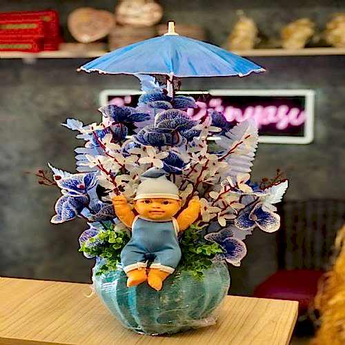 Şemsiyeli  Tasarım  Erkek Bebek