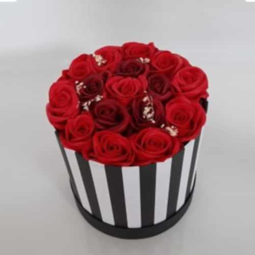 16 Güllü Trend Zebra Kutu