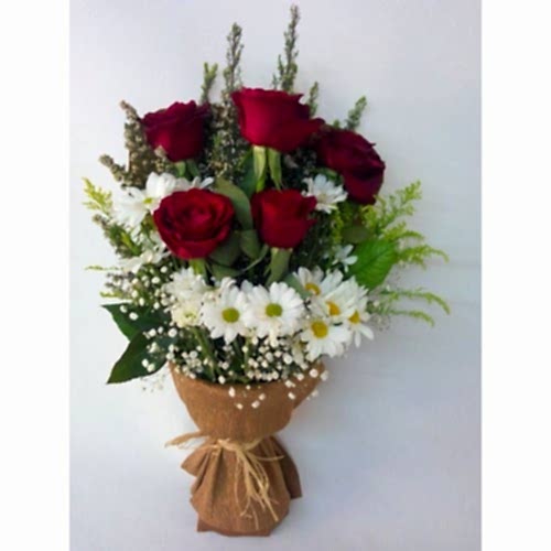 5 Güllü Papatya Buketi  Kayseri Çiçek